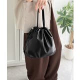 可愛く映えて、頼れる相棒。ソフトレザーマルチウェイ巾着ラウンドバッグ | Classical Elf  | 詳細画像1 