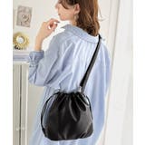 可愛く映えて、頼れる相棒。ソフトレザーマルチウェイ巾着ラウンドバッグ | Classical Elf  | 詳細画像2 