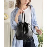 可愛く映えて、頼れる相棒。ソフトレザーマルチウェイ巾着ラウンドバッグ | Classical Elf  | 詳細画像4 