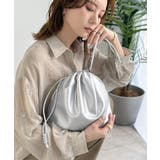 可愛く映えて、頼れる相棒。ソフトレザーマルチウェイ巾着ラウンドバッグ | Classical Elf  | 詳細画像7 