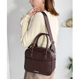 大人上品にキマる！フェイクレザー2wayスクエアボストンショルダーバッグ | Classical Elf  | 詳細画像11 