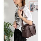 大人上品にキマる！フェイクレザー2wayスクエアボストンショルダーバッグ | Classical Elf  | 詳細画像13 