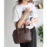 大人上品にキマる！フェイクレザー2wayスクエアボストンショルダーバッグ | Classical Elf  | 詳細画像14 