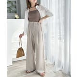 さらっと美脚見せ。メランジ タックワイドパンツ | Classical Elf | 詳細画像7