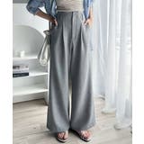 さらっと美脚見せ。メランジ タックワイドパンツ | Classical Elf | 詳細画像12