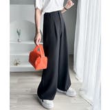 さらっと美脚見せ。メランジ タックワイドパンツ | Classical Elf | 詳細画像17