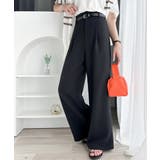 さらっと美脚見せ。メランジ タックワイドパンツ | Classical Elf | 詳細画像20