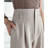 さらっと美脚見せ。メランジ タックワイドパンツ | Classical Elf | 詳細画像22