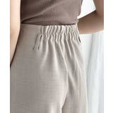 さらっと美脚見せ。メランジ タックワイドパンツ | Classical Elf | 詳細画像23