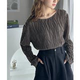 凹凸感が目を惹く。3Dウェーブカットソー | Classical Elf  | 詳細画像1 