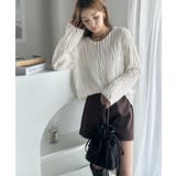 凹凸感が目を惹く。3Dウェーブカットソー | Classical Elf  | 詳細画像4 