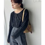 凹凸感が目を惹く。3Dウェーブカットソー | Classical Elf  | 詳細画像8 