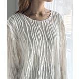 凹凸感が目を惹く。3Dウェーブカットソー | Classical Elf  | 詳細画像13 