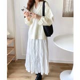 大人のナチュラルな抜け感。2way バルーン袖キーネックトップス | Classical Elf | 詳細画像7