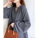 大人のナチュラルな抜け感。2way バルーン袖キーネックトップス | Classical Elf | 詳細画像11