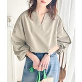 大人のナチュラルな抜け感。2way バルーン袖キーネックトップス | Classical Elf | 詳細画像17