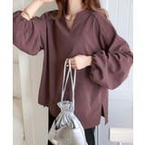 大人のナチュラルな抜け感。2way バルーン袖キーネックトップス | Classical Elf | 詳細画像24