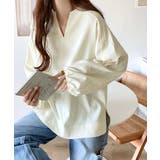 大人のナチュラルな抜け感。2way バルーン袖キーネックトップス | Classical Elf | 詳細画像6