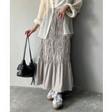 光沢感とシルエットが女性らしい。マーメイド風シャーリングナロースカート(ロング丈… | Classical Elf  | 詳細画像21 