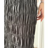 光沢感とシルエットが女性らしい。マーメイド風シャーリングナロースカート(ロング丈… | Classical Elf  | 詳細画像26 