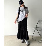 光沢感とシルエットが女性らしい。マーメイド風シャーリングナロースカート(ロング丈… | Classical Elf  | 詳細画像6 