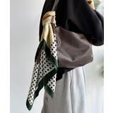 上品カワイイ♪90cm×90cmパネル柄シルクライク大判スカーフ | Classical Elf | 詳細画像19