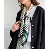 上品カワイイ♪90cm×90cmパネル柄シルクライク大判スカーフ | Classical Elf | 詳細画像20