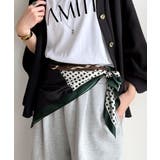 上品カワイイ♪90cm×90cmパネル柄シルクライク大判スカーフ | Classical Elf | 詳細画像21