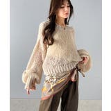 上品カワイイ♪90cm×90cmパネル柄シルクライク大判スカーフ | Classical Elf | 詳細画像13