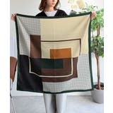 上品カワイイ♪90cm×90cmパネル柄シルクライク大判スカーフ | Classical Elf | 詳細画像24