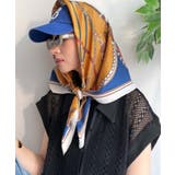 上品カワイイ♪90cm×90cmパネル柄シルクライク大判スカーフ | Classical Elf  | 詳細画像53 