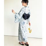 浴衣2点セット。花柄モチーフ浴衣(浴衣・兵児帯) | Classical Elf | 詳細画像12