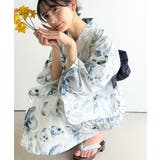 浴衣2点セット。花柄モチーフ浴衣(浴衣・兵児帯) | Classical Elf | 詳細画像14