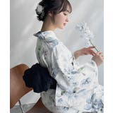 浴衣2点セット。花柄モチーフ浴衣(浴衣・兵児帯) | Classical Elf | 詳細画像22
