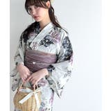 浴衣2点セット。花柄モチーフ浴衣(浴衣・兵児帯) | Classical Elf | 詳細画像46