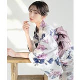 浴衣2点セット。花柄モチーフ浴衣(浴衣・兵児帯) | Classical Elf | 詳細画像50