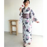浴衣2点セット。花柄モチーフ浴衣(浴衣・兵児帯) | Classical Elf | 詳細画像52