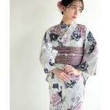 浴衣2点セット。花柄モチーフ浴衣(浴衣・兵児帯) | Classical Elf | 詳細画像54