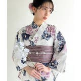 浴衣2点セット。花柄モチーフ浴衣(浴衣・兵児帯) | Classical Elf | 詳細画像56