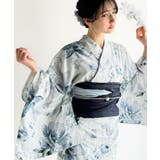 浴衣2点セット。花柄モチーフ浴衣(浴衣・兵児帯) | Classical Elf | 詳細画像5