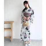 浴衣2点セット。花柄モチーフ浴衣(浴衣・兵児帯) | Classical Elf | 詳細画像78