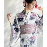 浴衣2点セット。花柄モチーフ浴衣(浴衣・兵児帯) | Classical Elf | 詳細画像82