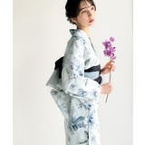 浴衣2点セット。花柄モチーフ浴衣(浴衣・兵児帯) | Classical Elf | 詳細画像7