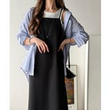 ブラック | 大人の魅力が引き立つロングキャミワンピース（ロング丈） | Classical Elf 