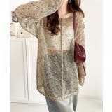 ベージュ | 透け感とルーズシルエットが今っぽい！前後2wayメッシュニットトップス(長袖) | Classical Elf 