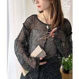 透け感とルーズシルエットが今っぽい！前後2wayメッシュニットトップス(長袖) | Classical Elf  | 詳細画像11 