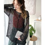 透け感とルーズシルエットが今っぽい！前後2wayメッシュニットトップス(長袖) | Classical Elf  | 詳細画像16 