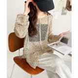 透け感とルーズシルエットが今っぽい！前後2wayメッシュニットトップス(長袖) | Classical Elf  | 詳細画像21 