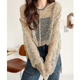 透け感とルーズシルエットが今っぽい！前後2wayメッシュニットトップス(長袖) | Classical Elf  | 詳細画像25 