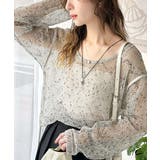 透け感とルーズシルエットが今っぽい！前後2wayメッシュニットトップス(長袖) | Classical Elf  | 詳細画像4 